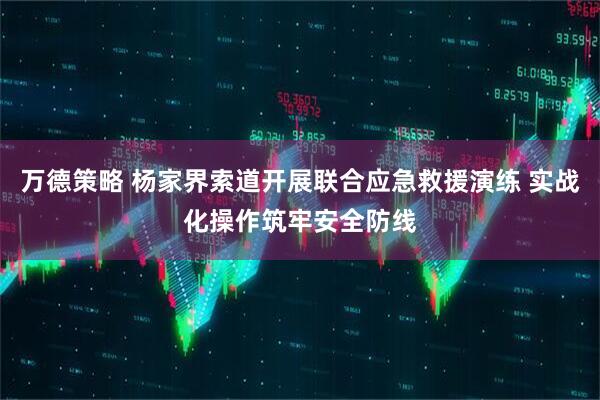 万德策略 杨家界索道开展联合应急救援演练 实战化操作筑牢安全防线